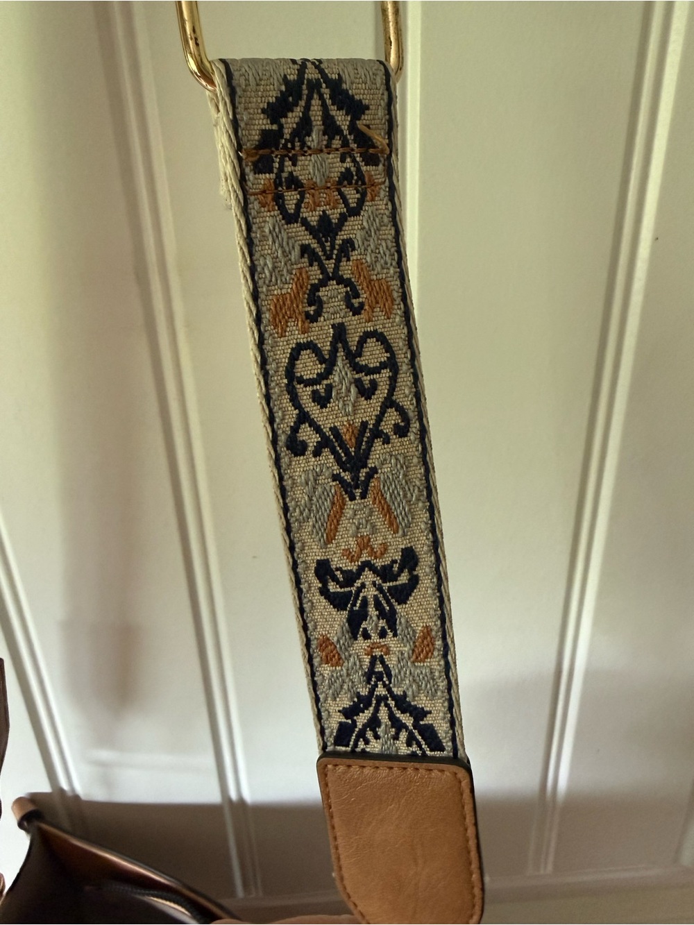 Telena brand Tan/Brown Leather Crossbody Bag - Picture 5 of 11
